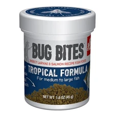 Fluval Bug Bites Tropical Fish Food, Large Granules for Medium to Large Sized