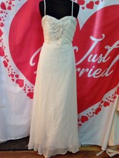Wedding dress size 10 ivory chiffon Mariee, see measurement chart, Y