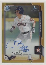 2015 Bowman Draft Chrome Pick Gold Refractor 35/50 Conor Biggio Auto 0lm