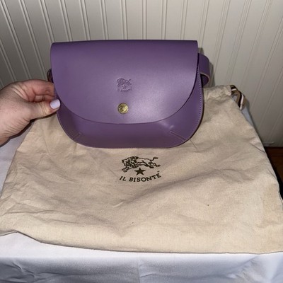 Il Bisonte Parione Women's Belt Sling Bag Purse Vachetta Leather