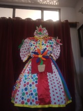 Flower Power Theme Pantomime Dame Costume Theatre Stage Panto Outfit New