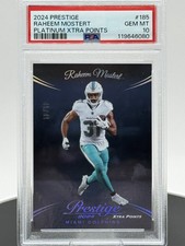2024 Panini Prestige Platinum Xtra Points Book End #185 Raheem Mostert /10