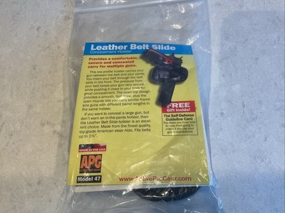 APG Active Pro Gear Model 47 Leather Belt Slide Holster
