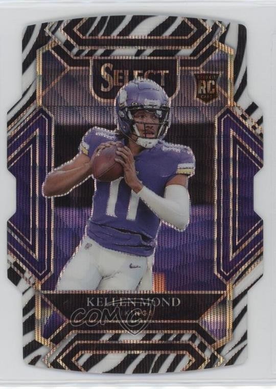 2021 Panini Select Club Level Zebra Prizm Die-Cut Kellen Mond #264 1i0n