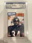 1987 Topps Walter Payton Signed Card PSA/DNA