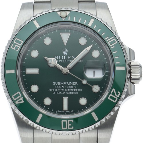 ROLEX Submariner Date Watch Green 116610LV Stainless Steel mensWatch green USED