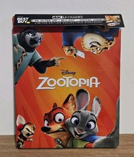 Disney's Zootopia 4K Steelbook Best Buy Exclusive NO DIGITAL