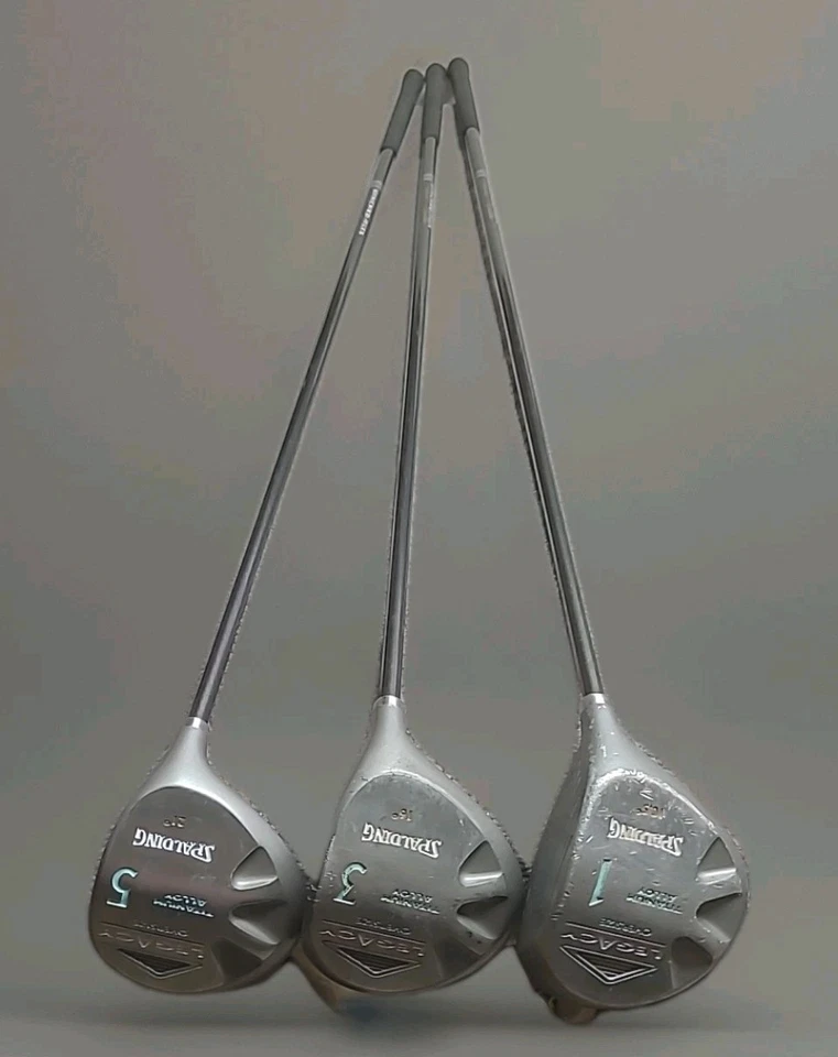 Juego de madera de aleación de titanio de gran tamaño Spalding para mujer diestro legado 1-3-5 Syncro-Flex  Foto 3 de 4