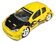PEUGEOT 206 RACING, Norev, Die-cast, Yellow, 1:40, diecast model
