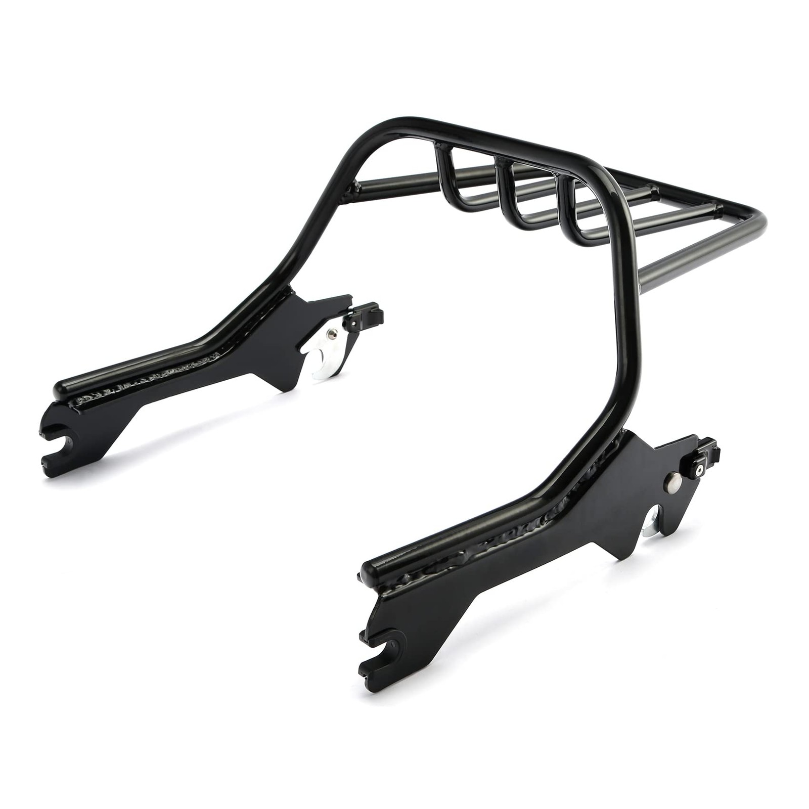 Gloss Black 2 Up Luggage Rack for Harley Softail Fat Boy Breakout 114 2018 2025