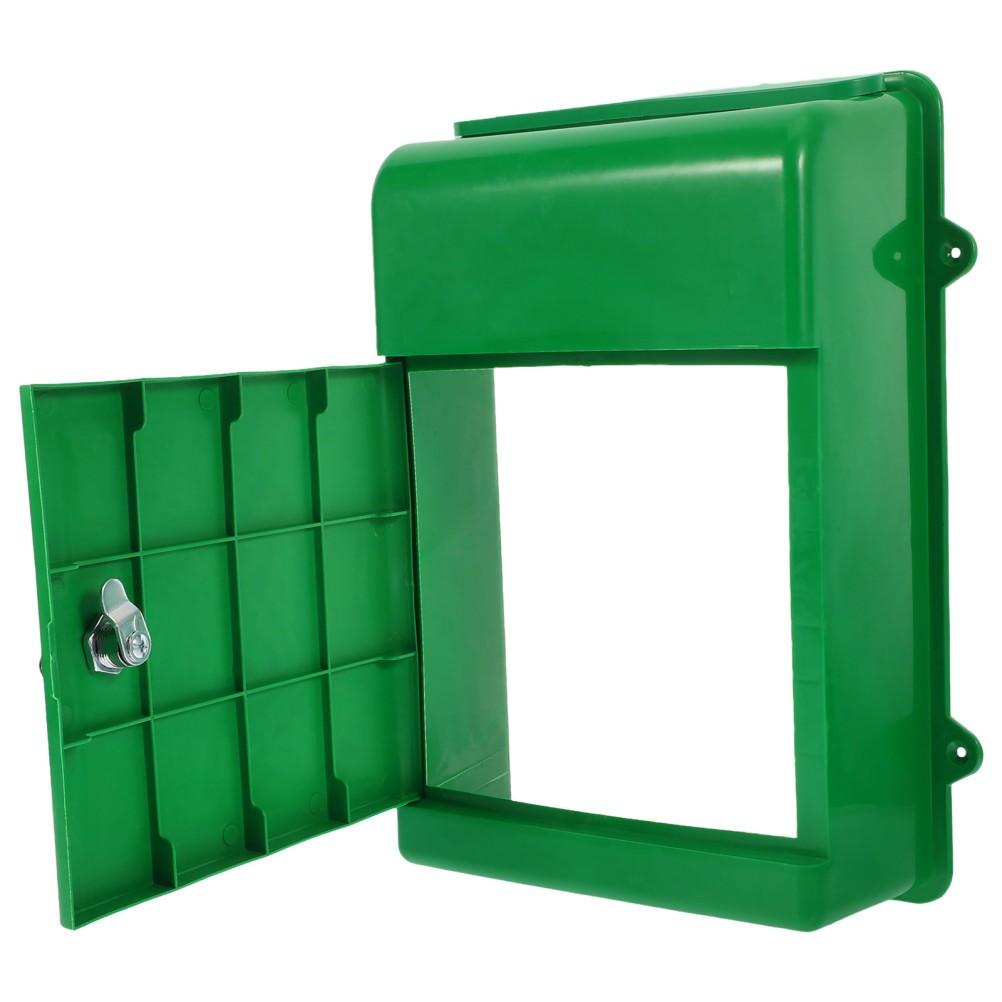 Lock Box with Boxes Wall Mounted Outdoor Lockable Mailbox Post