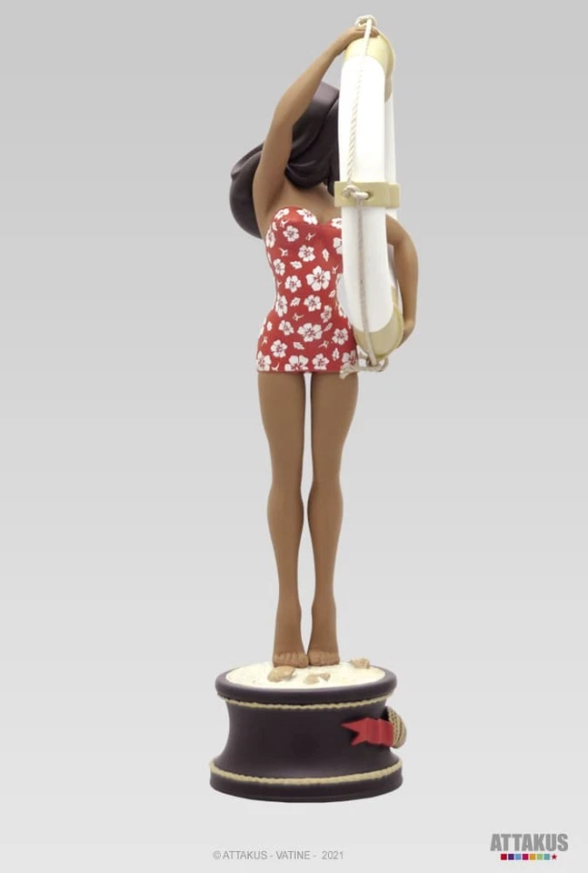 Figurine résine Yuku Leelee - collection Pin-Up - Made in France by ATTAKUS - Photo 4/4