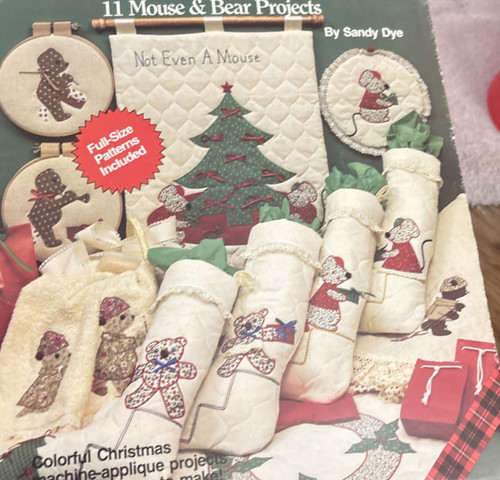 Vtg Rare Sew-Simple Christmas Applique Pattern 1984 Bk #7769 Plaid