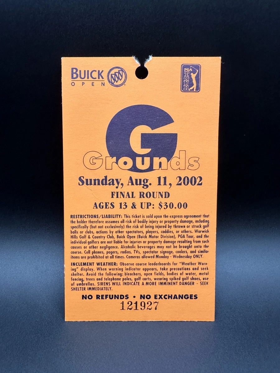 Tiger Woods Original Vintage Sports Ticket Stubs for sale | eBay