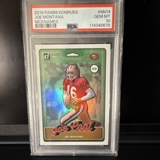 2019 Panini Donruss Joe Montana Joe Cool #NN-14 Nicknames 49ers PSA 10 case hit