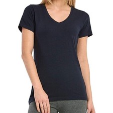 Womens Classic Fit Short Sleeve V Neck T Shirt