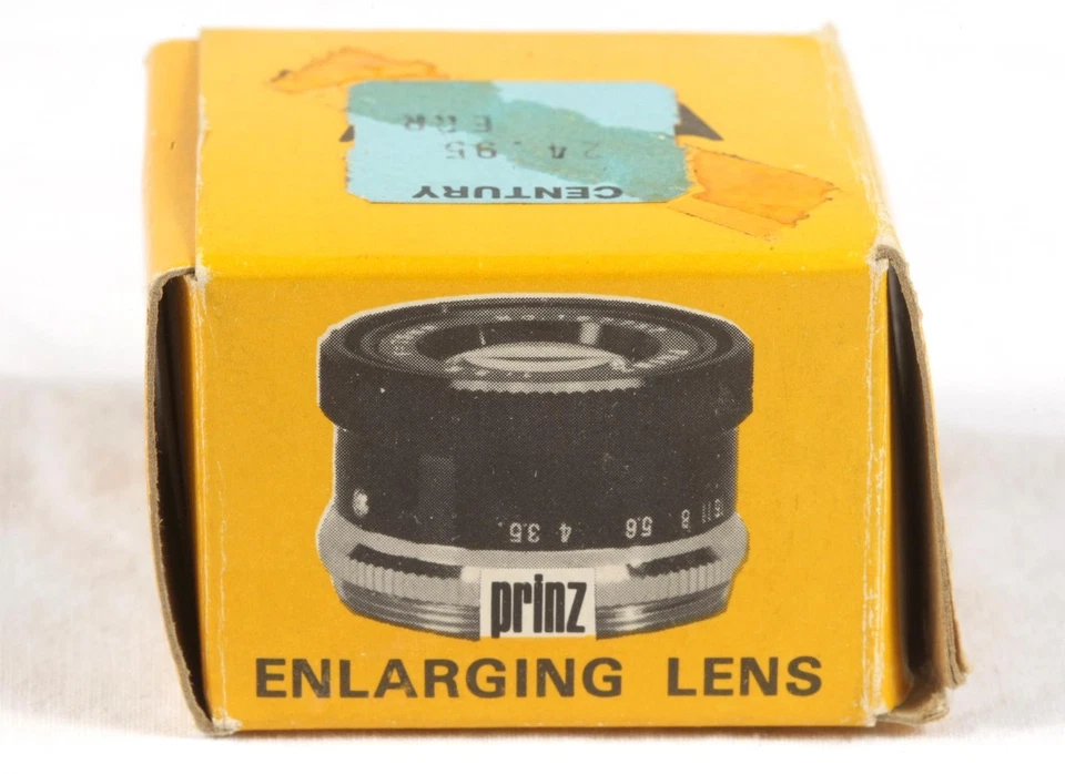 Nuevo objetivo agrandador de fotos Prinz 75 mm f/3,5 cuarto oscuro con tapas en caja original Foto 2 de 4