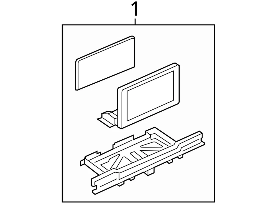 Info-GPS-TV Screen 8.25" Display Opt I8H Fits 17-19 AUDI A4 845310 - Image 4 of 4
