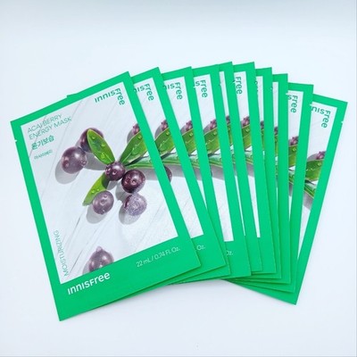 Innisfree Acai Berry Energy Mask 22ml 10 Sheets Skincare