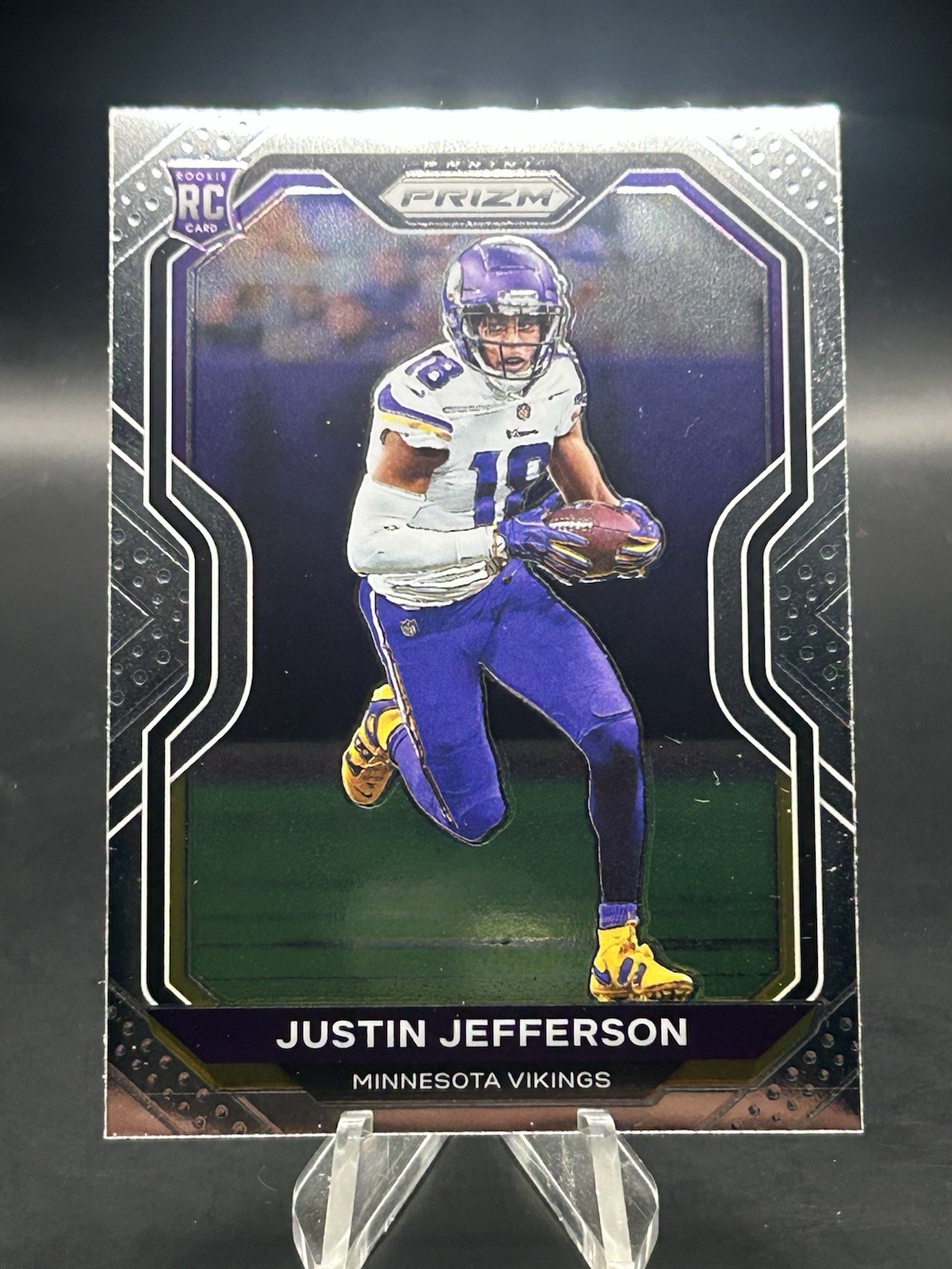 2020 Prizm Justin Jefferson Rookie Minnesota Vikings RC Base Card #398