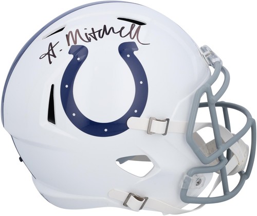 Adonai Mitchell Indianapolis Colts Autographed Riddell Speed Replica ...