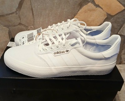 Adidas 3MC Originals Canvas Skateboarding Shoes B22705 White Men's Size 9