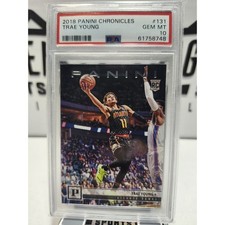 Trae Young 2018-19 Chronicles #131 - Atlanta Hawks Rookie Card RC - PSA 10. rookie card picture