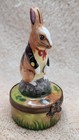 Rochard Limoges Bunny in Tuxedo Peint Main Trinket Box — photo 7