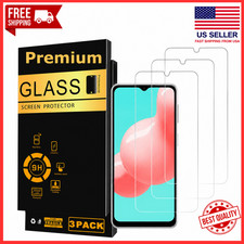 3-Pack Premium Tempered Glass For Samsung Galaxy A33 A12 A32 A02s A03s A42 US