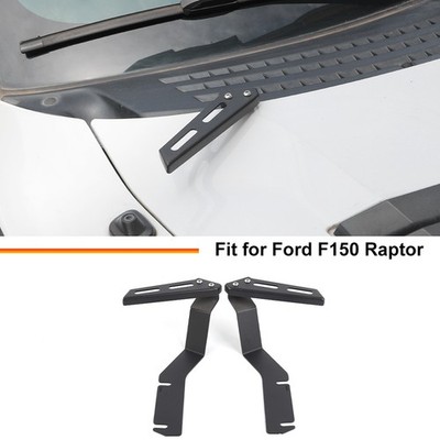 2x Front LED Light Pod Hood Ditch Mount Holder Accessories For Ford F150 2009-14