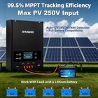 100A MPPT Solar Charge Controller Power Regulator 12/24/36/48V PV 250V+Bluetooth — photo 5