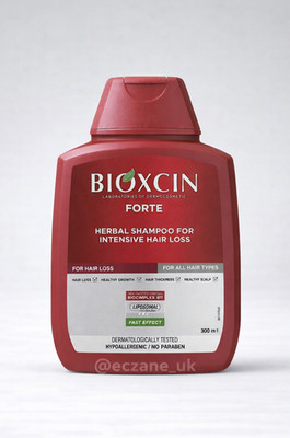 Bioxcin Forte Shampoo 300ml Red Intensive Hair Loss Herbal Formula ...