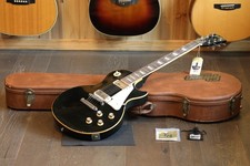 1977 Gibson Les Paul Deluxe Electric Guitar Black Ebony + HSC