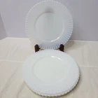 Macbeth-Evans Petalware Monax 8" Dinner Plates Set of 4 Depression Glass VTG