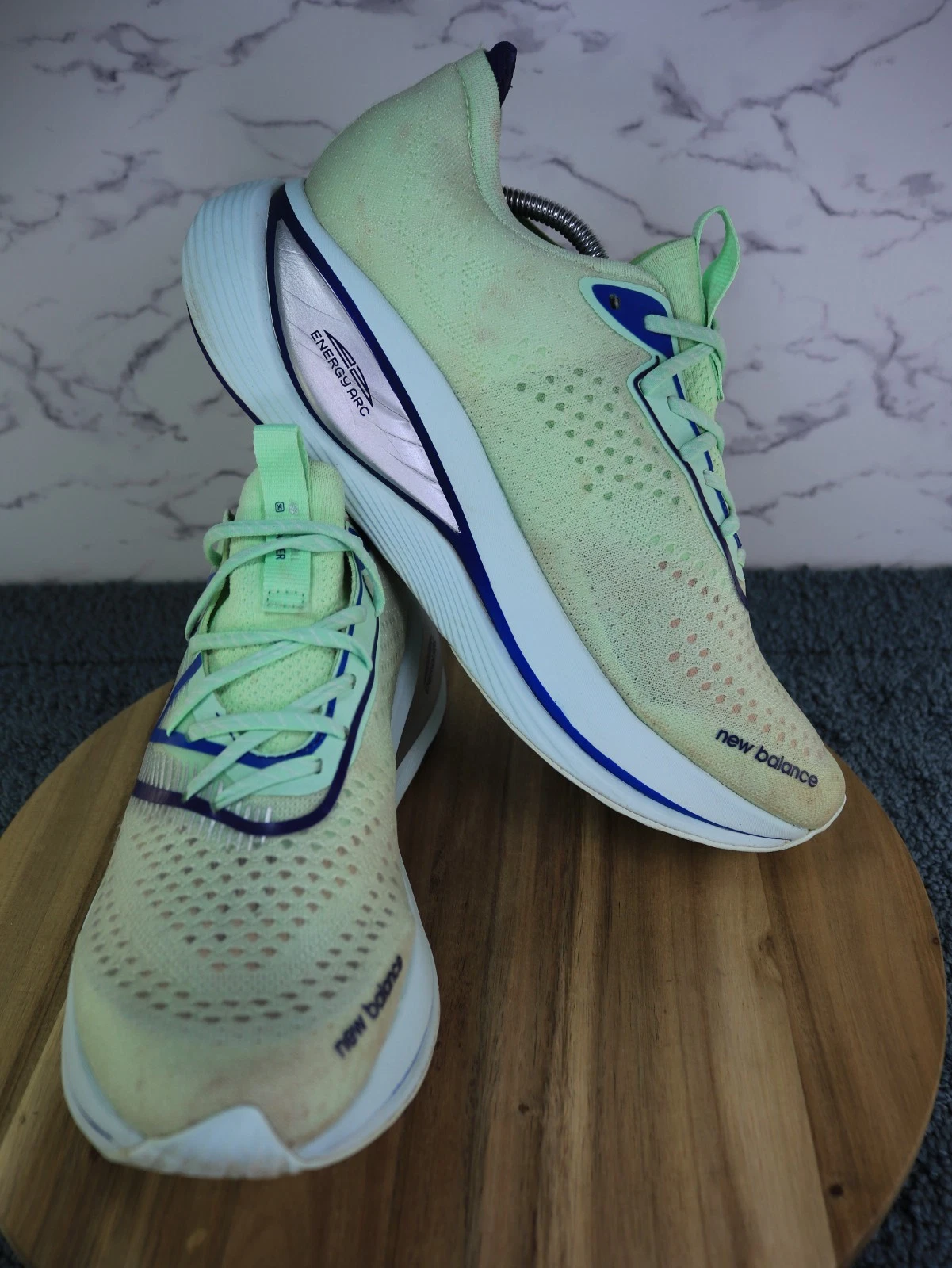 Scarpa da corsa New Balance FuelCell SuperComp Trainer v1 verde come nuova MRCXLG2 uomo 14