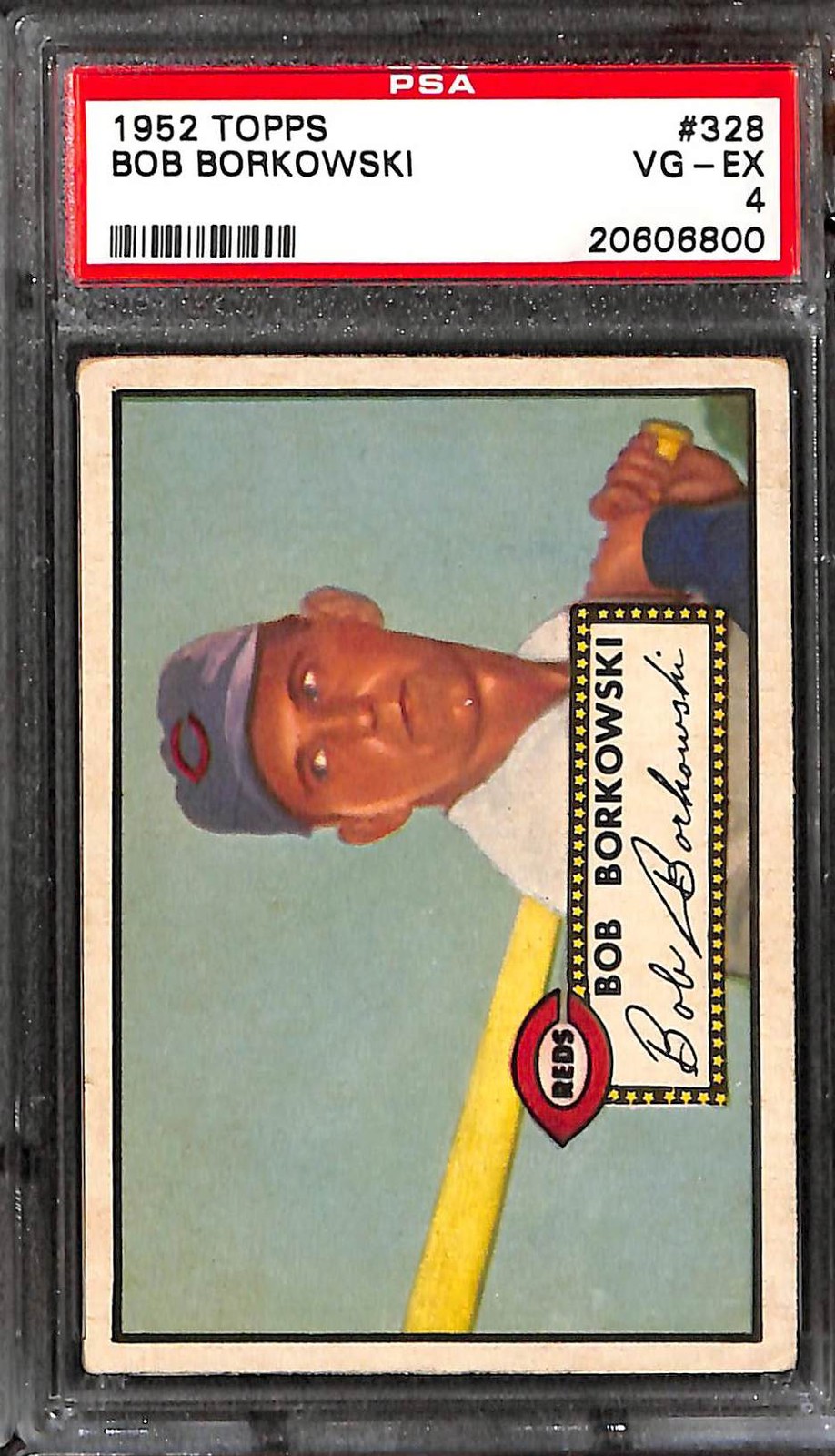 1952 TOPPS #328 BOB BORKOWSKI PSA 4 VG-EX 20606800