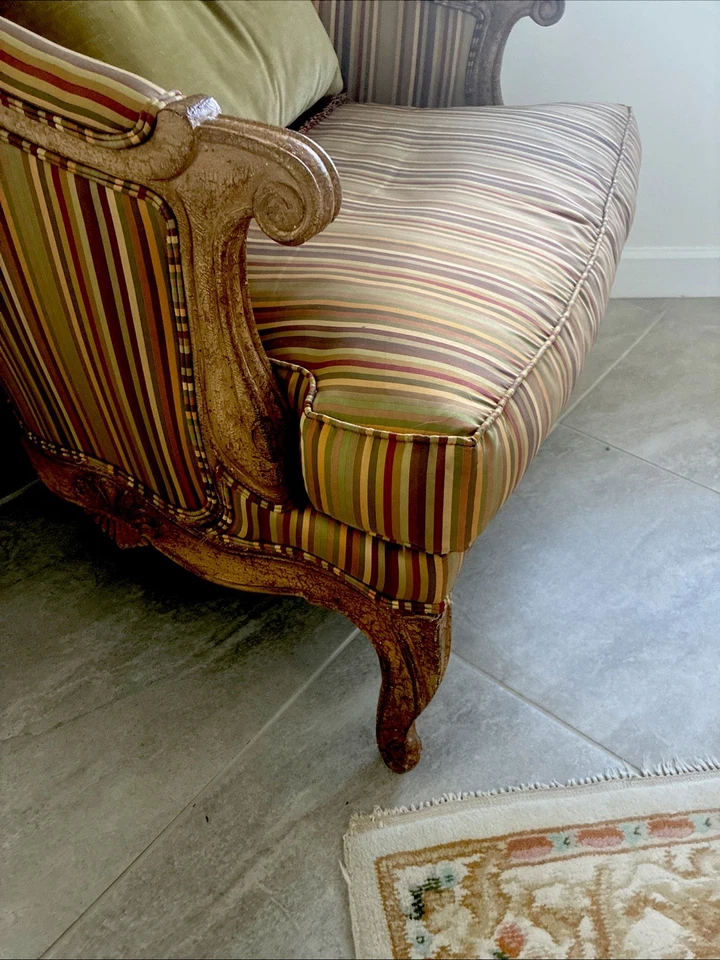 DREXEL French  Lillian August Upholstered Parlor Chair - Image 3 of 4