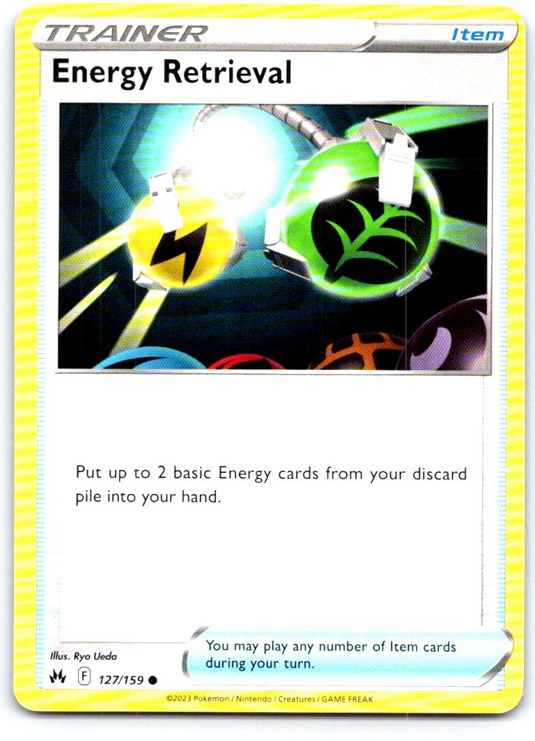 Energy Retrieval 127/159 Common Crown Zenith Pokemon Near Mint