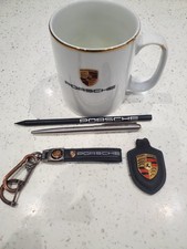 Porsche Pen, Pencil, Mug and Key Ring/fob x2 Gift set
