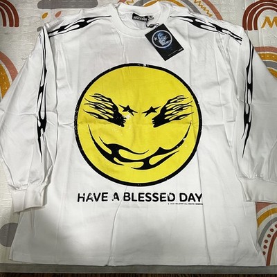 Hell Star Blessed Day Long Sleeves T-shirt Color White Size Medium