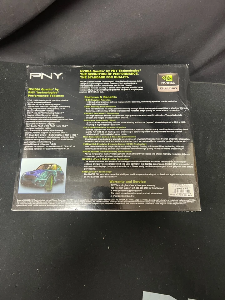 nVidia Quadro FX370 256MB PCIe-x16 Video Graphics Card NEW ! - Image 3 of 4