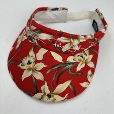 Panama Jack Womens Floral Visor Cap Hat Adjus...