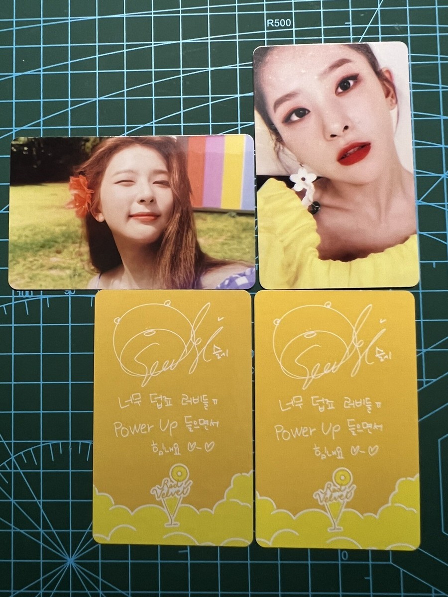Seulgi photocard summer magic power up red velvet fan made card