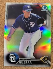 Javier Guerra 2016 Bowman Chrome Draft Refractor ,#BDC-181 , San Diego Padres