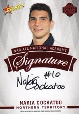 2014 Select AFL Future Force Black Signature Card FFRS10 Nakia Cockatoo-Geelong