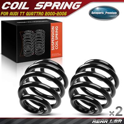 2Pcs Coil Springs for Audi TT Quattro 8N3 2001-2006 Coupe w/ Sports Suspension