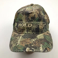 NEW Hubbard Enterprises HoldRite Hat Cap Strapback Green Camouflage Adjustable