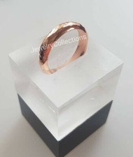Pure Copper Ring Hammered Copper Band Ring Thin Band Ring Solid Copper Ring B59