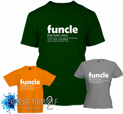 FUNCLE - T-Shirt, Geschenk, bester Onkel, genial, Freund, Legende, Spaß, cool, NEU