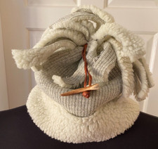 BAIDI Winter Unisex Hat Warm Beanie Grey Colour - Size M - Made in Finland -Used